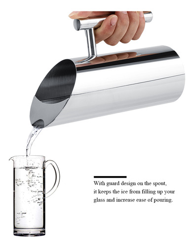 Jarra De Agua De Acero Inoxidable Con Protector De Hielo Par