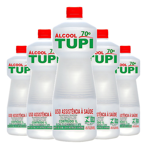 Tupi Álcool 70% Desinfctante 3 Litros Fragrância Neutra