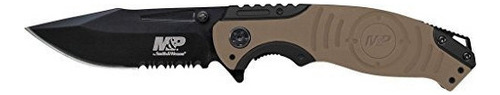 Navaja Smith & Wesson M&p Swmp13gls Cuchillo Plegable De Ace