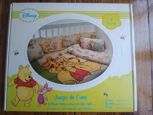 Jgo De Sabanas Cuna Piñata Winnie Pooh Para Colchón 60x120