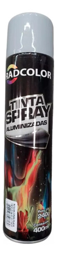Tinta Spray Aluminizadas Cinza Placa