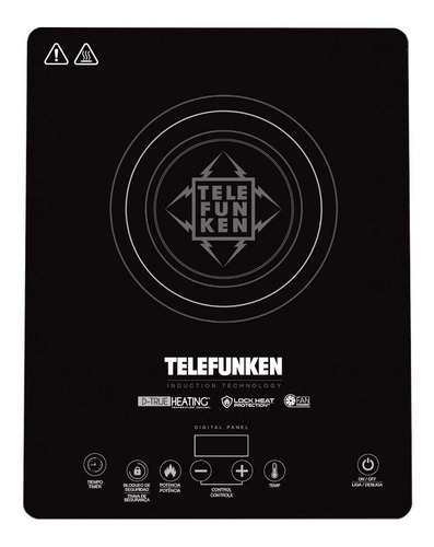 Anafe eléctrico Telefunken TF-AI9000 negro 220V - 240V