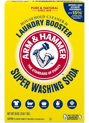 Arm & Hammer Super Washing Soda 1.36kg **importado De Usa**
