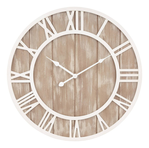 4043450 Reloj De Pared De Cuarzo De Madera Harper De 19...