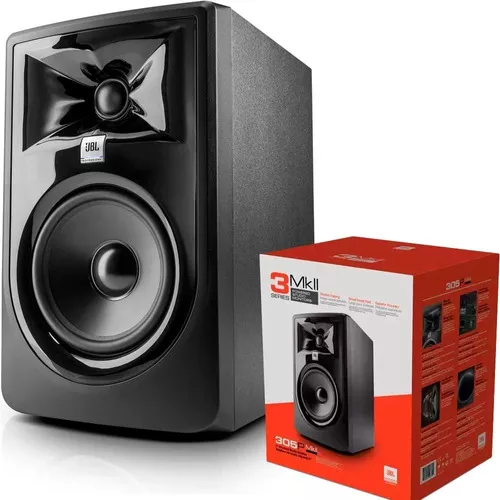 JBL 306P MKII - Monitor de Referência JBL 306P MKII Ativa - Preto