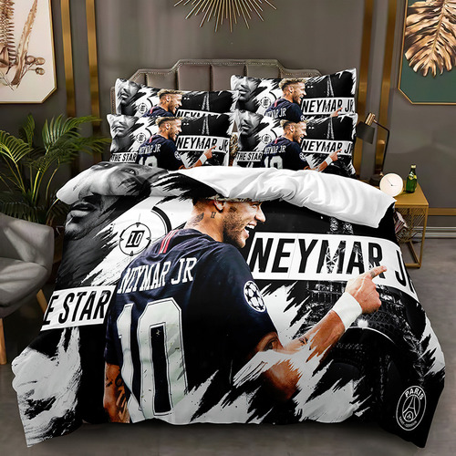 Funda De Edredón Neymar Jr, Funda De Almohada, Tamaño Doble