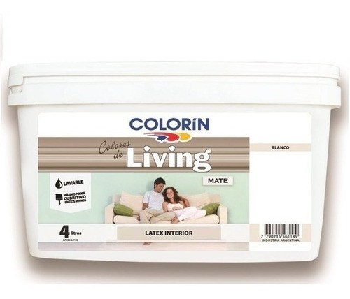 Living Latex Color Blanco 4 Lts/ Proteccion De Superficies