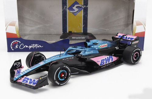 F1 Alpine A523 Presentation Version 2023 1:18 Solido Azul