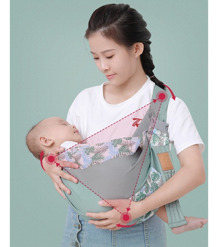 Mochila Portabebés Ergonómica Ideal Para Amamantar Azul