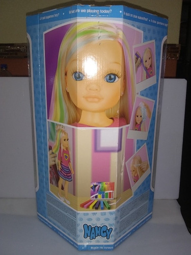 Muñeca Nancy Mechas De Colores New Original 50 Cm (Usado)