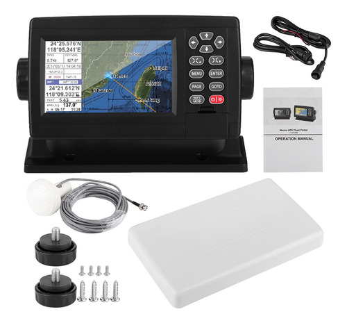 Navegador Marino Pantalla Lcd A Color Gps De 5 Pulgadas Xf-5