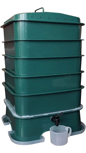 Vermihut Plus 5-tray Worm Compost Bin - Facil Configuracio