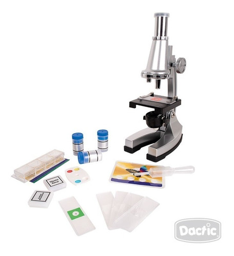 Imagen 2 de 4 de Microscopio 900x Escolar Con Accesorios Dactic