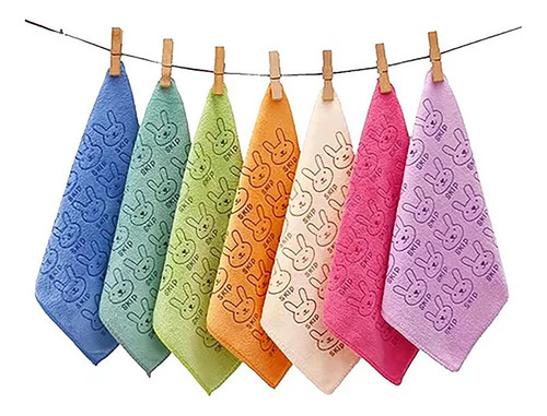 Juego De 5 Toallas Suaves Y Absorbentes Con Conejito