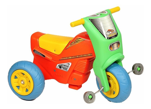 Imagen 5 de 10 de Triciclo Moto Pedal Twister Vegui Plastico +3 Años