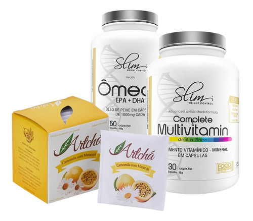 Kit Ômega 3 Slim 60 Caps+ Complete Multivitamin 30 Caps Slim