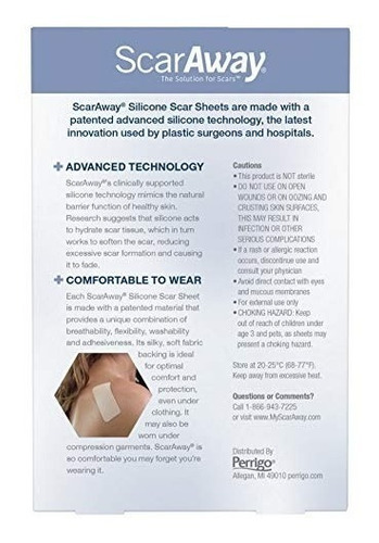 Parches De Silicona Para Cicatrices Scar Away, 8 Unidades