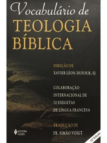 Vocabulário De Teologia Bíblica