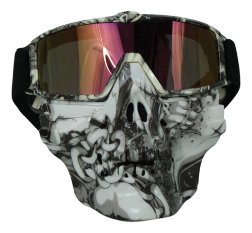 Googles Para Moto Con Mascara De Calavera Diseño Cadenas