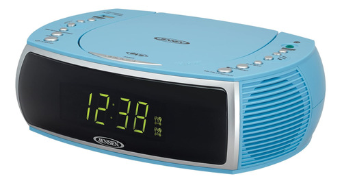 Reloj Estéreo Jensen Sky Blue Modern Home Cd De Sobremesa P