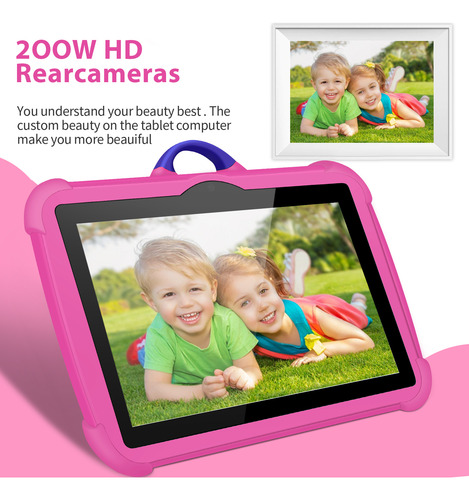 Tableta Infantil De 7 Pulgadas, Cuatro Núcleos, 4 Gb De Ram,