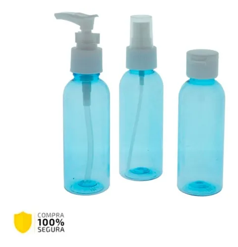Kit De Botellas De Viaje Shampoo Acondicionador Cremas