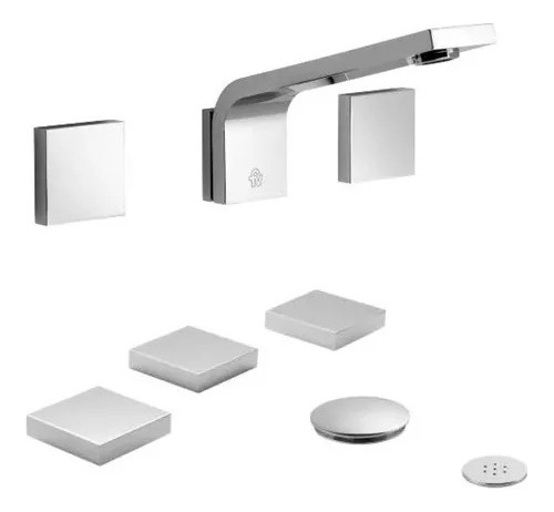 Combo Griferia Fv Chalten H4 Cr Lav.pared Bidet P