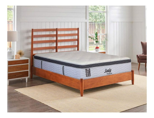 Colchón Queen Size De Espumas Sealy Topacio 35cm Firme