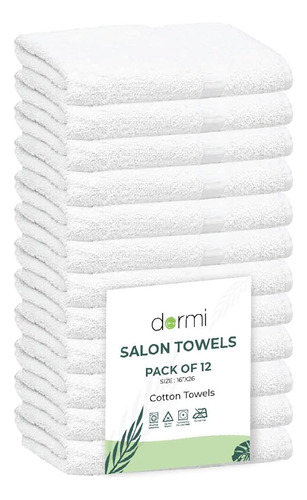 Toallas De Mano Blancas Para Baño 12 Pack 16x27 Pulgadas, 10