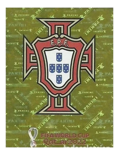 Figurita Escudo Portugal Panini Original Qatar 2022 