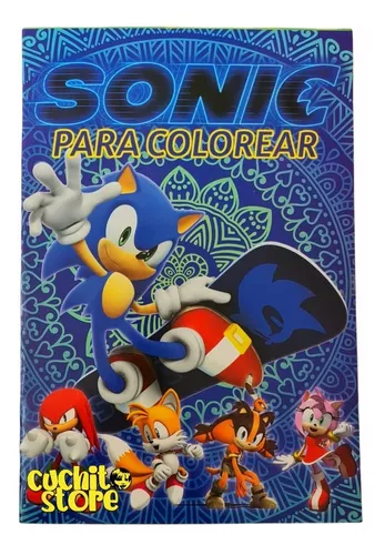 Livro de pintar Sonic 2  Brinquedos e Artigos de Criança - Patrulha Pata  Store