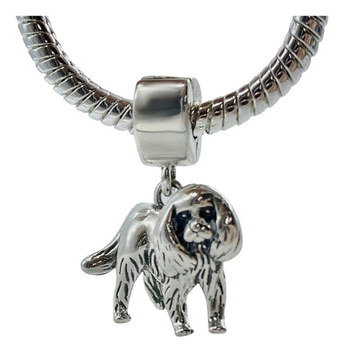 Bolenvi 3d Cocker Spaniel Dog 925 Sterling Silver Dangle Pan