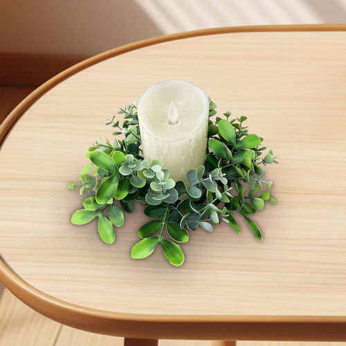 3 Corona De Eucalipto Hecha A Mano - Decoración 3 Piezas