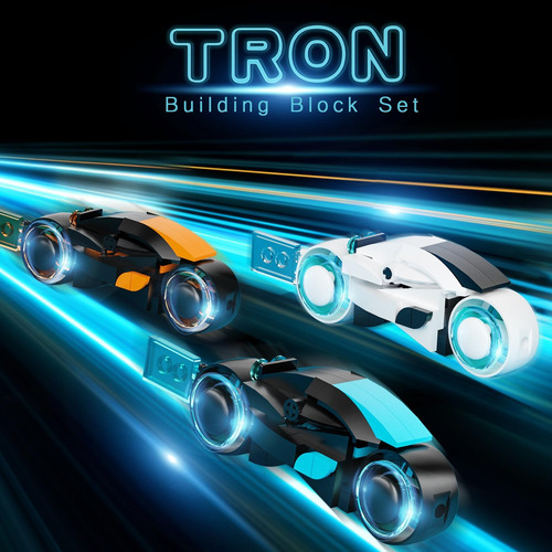 Aobiksey Tron Legacy Building Set, Tron Light Cycle Juguete