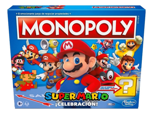 Juego de mesa Monopoly Super Mario ¡Celebración! Hasbro E9517