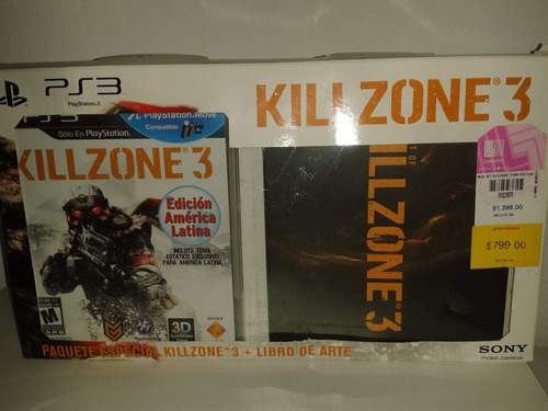 Killzone 3 Ps3 Set Coleccion Con Libro De Arte Seminuevo!!!