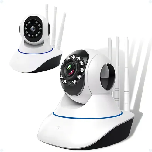 comprar Câmera Segurança 360 Graus Wifi Sistema Yoosee Ip C\u002F Alarme Cor Branco