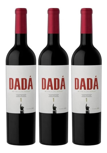 Vino Dada 750ml Finca Las Moras Art Wine 1 Pack X3 Oferta