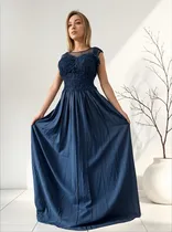 Comprar Vestido Largo Fiesta Elegante Corte Princesa Moda Pasion