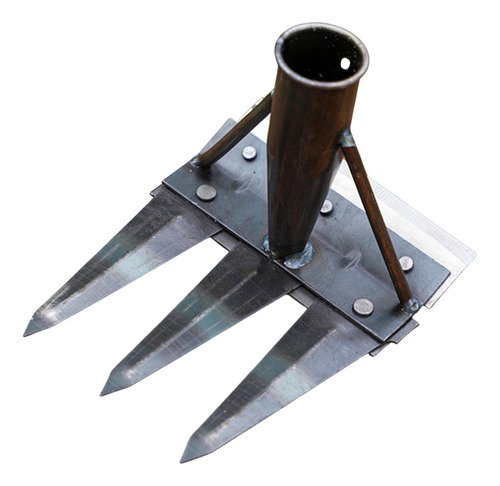 Garden Hoe Weeding Rake Manual Weeder Tool Hold 3 Dientes