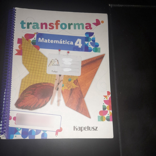 Libro Transforma Matematica 4 Kapelusz