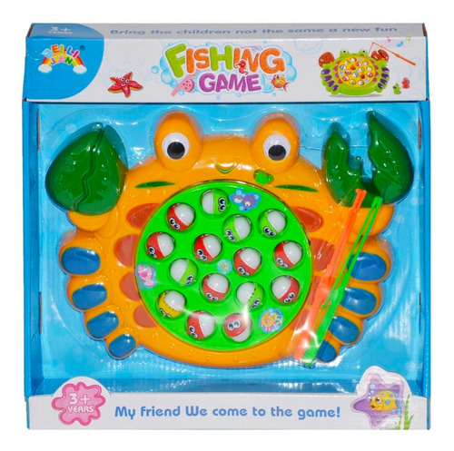 Juego Pescar Caña Electronico Giratorio Juguete Niños 15 Pzs