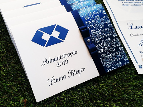 Imagem 3 de 4 de 35 Convites Formatura Administração + Foto Inclusa