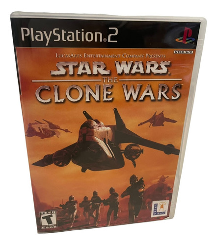 Star Wars The Clone Wars Play 2 Com Capa E Pôster Ps2