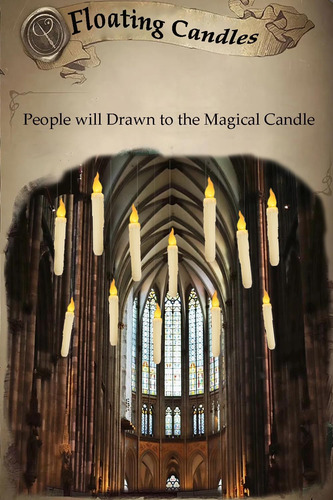 12 Velas Flotantes De Harry Potter Con Control Remoto, Funci