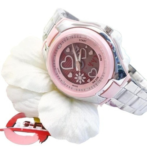 Reloj Dama G-force Lady Love Dual Acero Original Garantía 