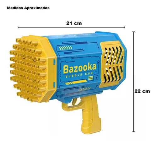 Lança- Bolhas - Bubble Gun - Bazooka - Laranja - Shiny Toys