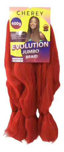 Jumbo Crochet Braid Evolution Ultra Frisado 75cm 400gr Cor Red Vermelho