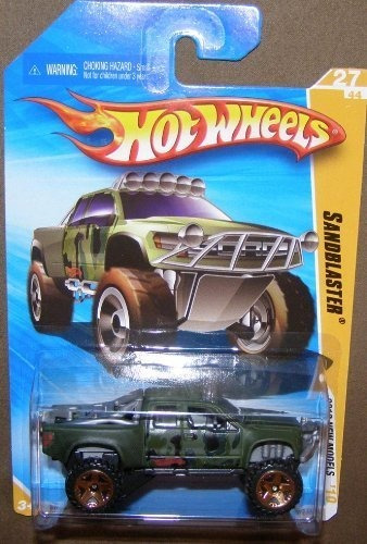 2010 Hot Wheels New Models 27/44 Green Sandblaster D6zg0