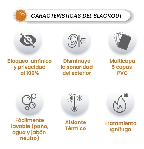 Imagen 8 de 9 de Cortina Roller Blackout 104x240cm Standard Roller Rollerpro